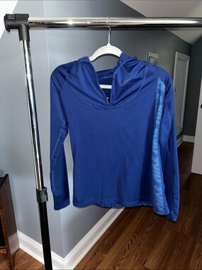 Women's Navy Blue Performance Top, Nike, Small